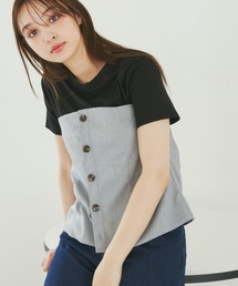 ROPE' PICNIC | 異素材ドッキングレイヤードトップス(Tシャツ/カットソー)