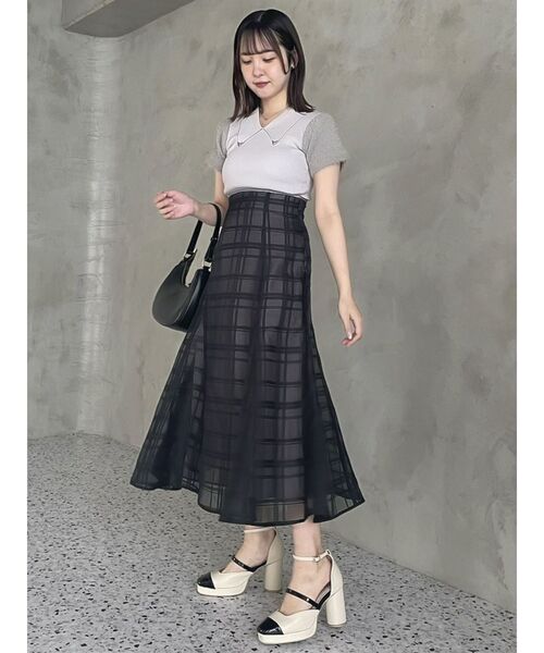 dazzlin(ダズリン)の「エコファースリーブカラーニットトップス(ニット/セーター・レディース・グレー/アイボリー/パープル・FREE)」の16枚目の写真