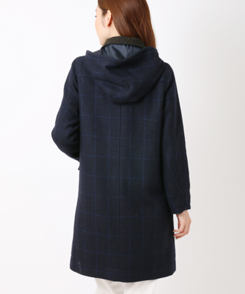 SEVENDAYS=SUNDAY（セブンデイズサンデイ）の「ＨＡＲＲＩＳＴＷＥＥＤ　切替ダッフルコート（ピーコート・レディース・杢グレー/カーキ/ネイビー・LARGE/MEDIUM）」の5枚目の写真