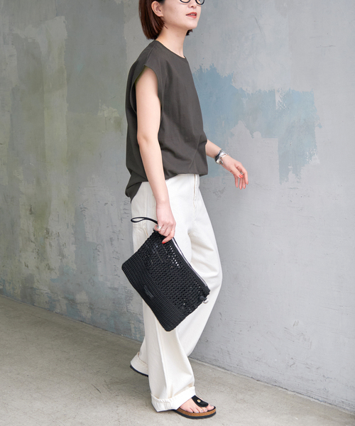 GIANNI CHIARINI（ジャンニ キアリーニ）の「GIANNI CHIARINI / ジャン二キャリー二 VICTRIA BS10795-SMCRH241（クラッチバッグ・レディース・ブラック/キャメル・FREE）」の18枚目の写真