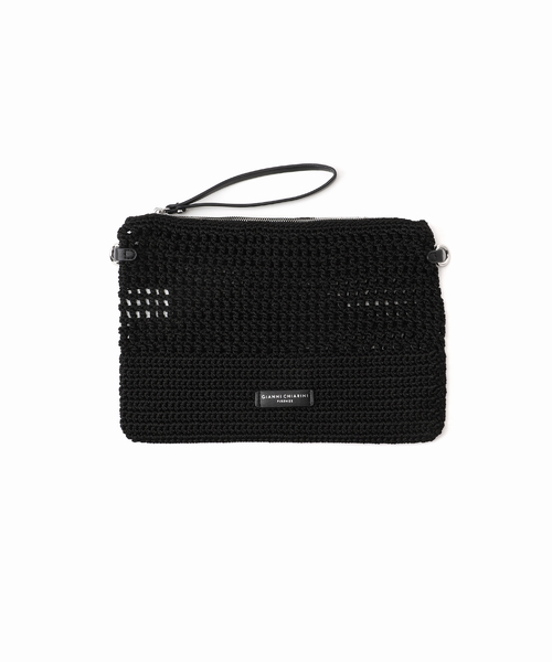 GIANNI CHIARINI（ジャンニ キアリーニ）の「GIANNI CHIARINI / ジャン二キャリー二 VICTRIA BS10795-SMCRH241（クラッチバッグ・レディース・ブラック/キャメル・FREE）」の14枚目の写真