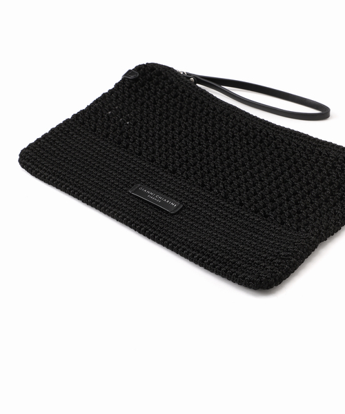 GIANNI CHIARINI（ジャンニ キアリーニ）の「GIANNI CHIARINI / ジャン二キャリー二 VICTRIA BS10795-SMCRH241（クラッチバッグ・レディース・ブラック/キャメル・FREE）」の12枚目の写真