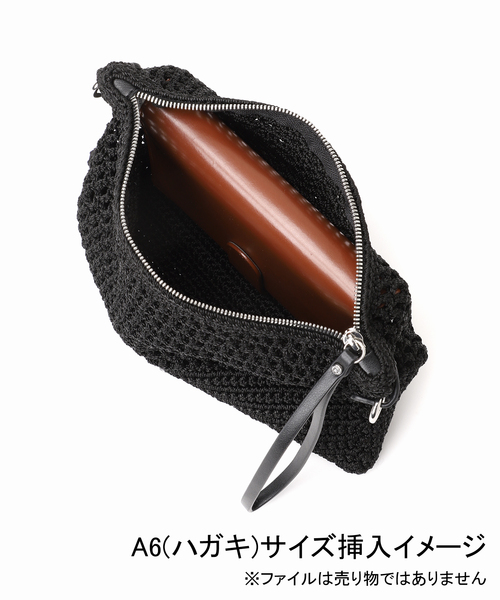 GIANNI CHIARINI（ジャンニ キアリーニ）の「GIANNI CHIARINI / ジャン二キャリー二 VICTRIA BS10795-SMCRH241（クラッチバッグ・レディース・ブラック/キャメル・FREE）」の10枚目の写真