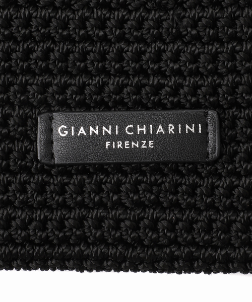 GIANNI CHIARINI（ジャンニ キアリーニ）の「GIANNI CHIARINI / ジャン二キャリー二 VICTRIA BS10795-SMCRH241（クラッチバッグ・レディース・ブラック/キャメル・FREE）」の4枚目の写真