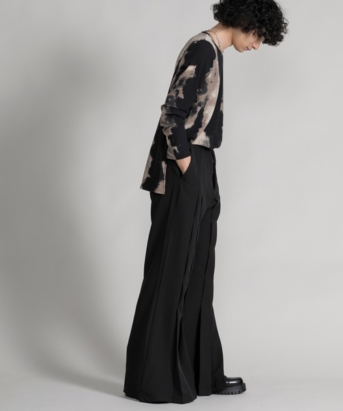 aimoha（アイモハ）の「【aimoha neo】SLEEK PLEATED TROUSERS（スラックス・メンズ・ブラック・MEDIUM/LARGE/X-LARGE）」の13枚目の写真