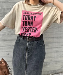 mi via loca | ヴィンテージペーパーロゴTシャツ(Tシャツ/カットソー)