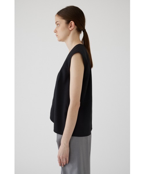 RIM.ARK（リムアーク）の「Linen mix vest tops リネンミックスベスト