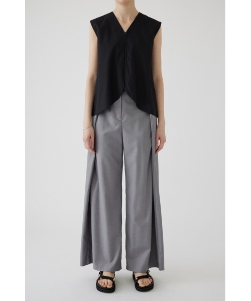 RIM.ARK（リムアーク）の「Linen mix vest tops リネンミックスベストトップス（ベスト・レディース・ホワイト/ブラック・38/36）」の12枚目の写真