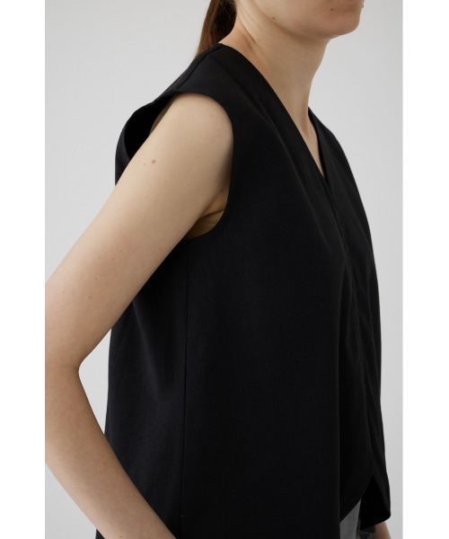 RIM.ARK(リムアーク)の「Linen mix vest tops リネンミックスベスト RIM.ARK(リムアーク)の「Linen mix vest tops リネンミックスベスト