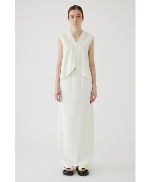 RIM.ARK（リムアーク）の「Linen mix vest tops リネンミックスベストトップス（ベスト・レディース・ホワイト/ブラック・38/36）」の18枚目の写真