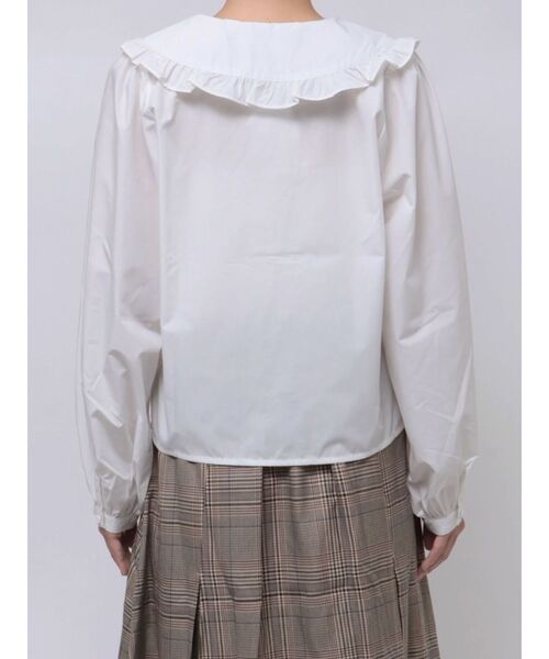 merry jenny（メリージェニー）の「ribbon frillブラウス（シャツ/ブラウス・レディース・オフホワイト/グレー/ボルドー・FREE）」の15枚目の写真