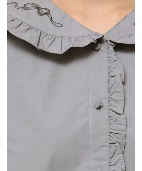 merry jenny（メリージェニー）の「ribbon frillブラウス（シャツ/ブラウス・レディース・オフホワイト/グレー/ボルドー・FREE）」の9枚目の写真