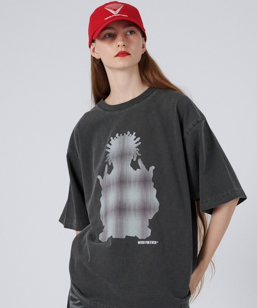 てぃらさん　アソートサマーTシャツ チェンソーマン×SAYORI WADA Tシャツ 黒 (早川アキ) L / LL
