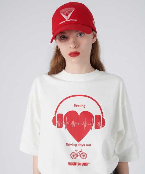 WISH FOR EVER(ウィッシュフォーエバー)の「ASSORT GRAPHIC T/アソートグラフィックT(Tシャツ/カットソー・メンズ・チャコール/ホワイト系その他2/スモークグレー/ダークグレー/ホワイト系その他/ブラック/ホワイト/チャコールグレー/レッド/ブラウン・SMALL/MEDIUM/LARGE)」の2枚目の写真