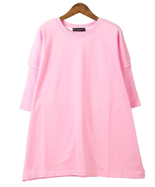 LUXSTYLE(ラグスタイル)の「無地ステッチ半袖Tシャツ(Tシャツ/カットソー・メンズ・ピンク/グリーン/ホワイト系その他/イエロー/ブルー・FREE)」の16枚目の写真