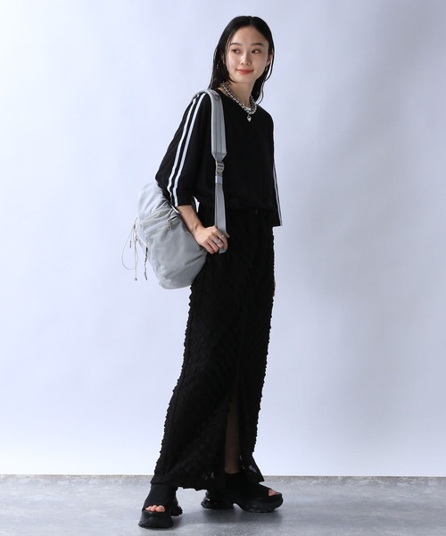 JEANASIS（ジーナシス）の「シアーテンジクライン7S/131992（Tシャツ/カットソー・レディース・ブルー系その他/ブラック/ホワイト・FREE）」の12枚目の写真