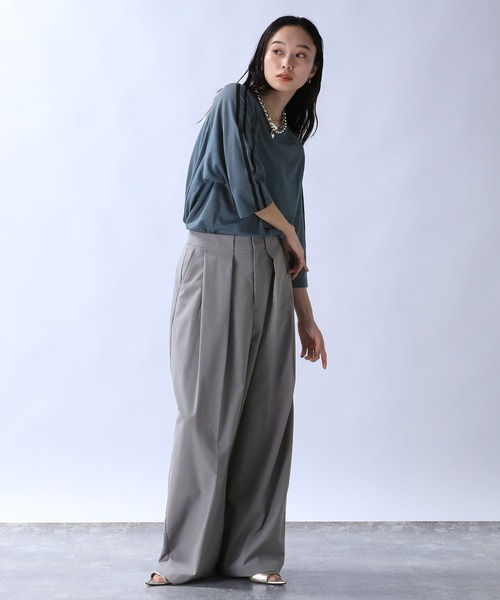 JEANASIS（ジーナシス）の「シアーテンジクライン7S/131992（Tシャツ/カットソー・レディース・ブルー系その他/ブラック/ホワイト・FREE）」の6枚目の写真