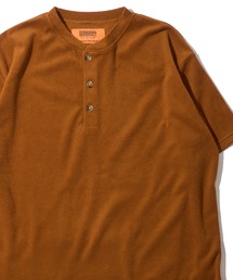 【UNIVERSAL OVERALL / ユニバーサルオーバーオール】パイルヘンリーネックTシャツ