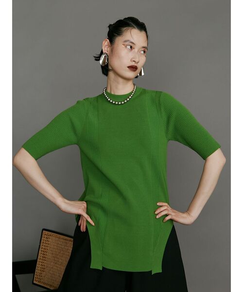 UN3D.（アンスリード）の「HOLE CUTTING KNIT TOP / ホール