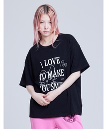 【8】【it】【Little sunny bite(リトルサニーバイト)】 Message doodle tee