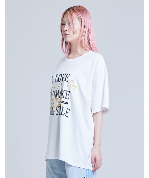 Little sunny bite(リトルサニーバイト)の「【8】【it】【Little sunny bite(リトルサニーバイト)】 Message doodle tee(Tシャツ/カットソー・レディース・ホワイト/ブルー/ブラック・SMALL/MEDIUM)」の4枚目の写真