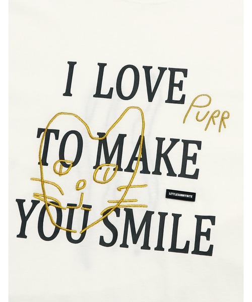 Little sunny bite(リトルサニーバイト)の「【8】【it】【Little sunny bite(リトルサニーバイト)】 Message doodle tee(Tシャツ/カットソー・レディース・ホワイト/ブルー/ブラック・SMALL/MEDIUM)」の7枚目の写真