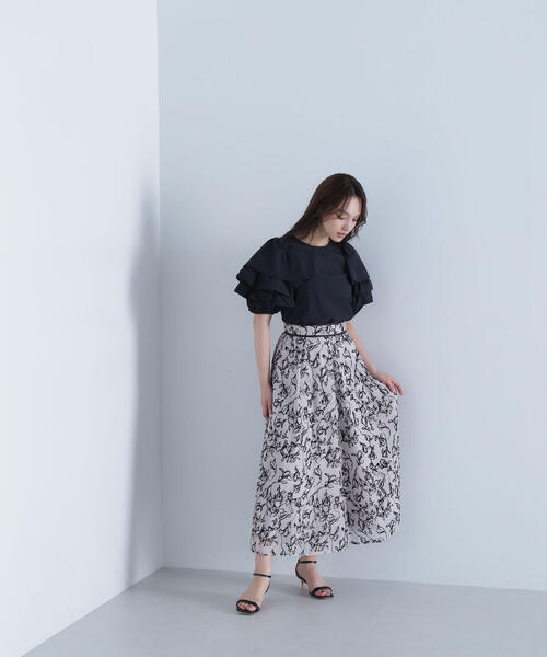 NATURAL BEAUTY BASIC（ナチュラルビューティーベーシック）の「◇ボリュームレイヤースリーブブラウス（シャツ/ブラウス・レディース・ブラック/ホワイト/ダークブラウン・SMALL/MEDIUM）」の17枚目の写真