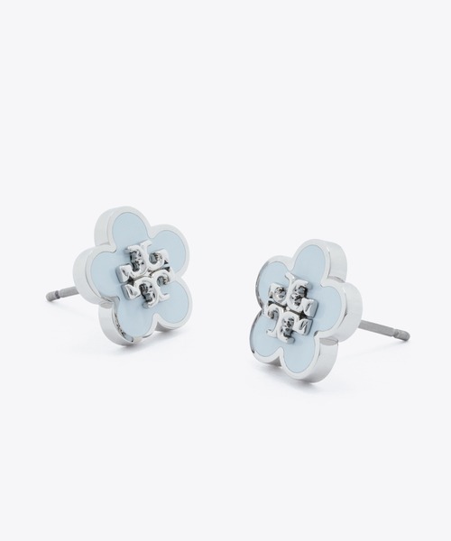 TORY BURCH(トリーバーチ)の「フォーゲットミーノット エナメル フラワー スタッズ ピアス(ピアス(両耳用)・レディース・アイボリー/ピンク/ブルー/ブラック/グリーン・ONE SIZE)」の8枚目の写真