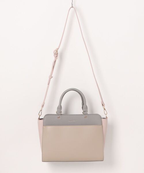 NATURAL BEAUTY(ナチュラルビューティー)の「【NATURAL BEAUTY/ナチュラルビューティー】 Amie アミ 2wayハンドバッグ(ハンドバッグ・レディース・ピンク/ベージュ系その他/ブラック/ベージュ・FREE)」の15枚目の写真