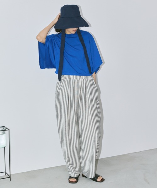 Libra Cue（リブラ キュー）の「リボンハット（ハット・レディース・ネイビー/ベージュ・FREE）」の8枚目の写真