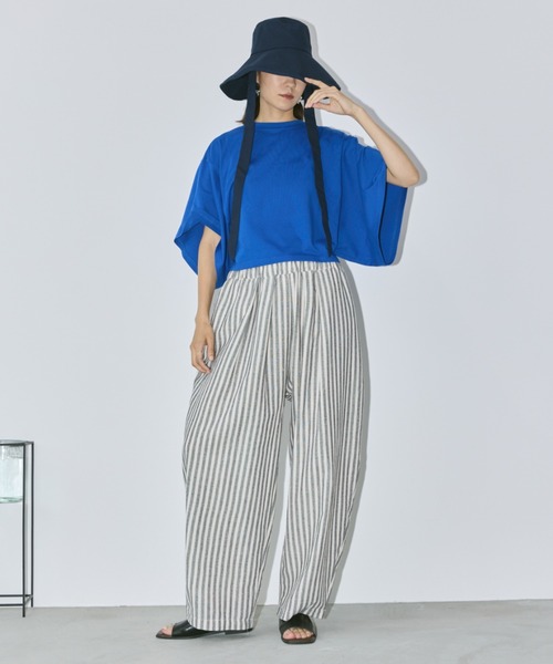 Libra Cue（リブラ キュー）の「リボンハット（ハット・レディース・ネイビー/ベージュ・FREE）」の9枚目の写真