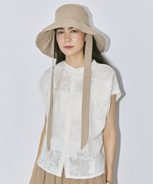 Libra Cue（リブラ キュー）の「リボンハット（ハット・レディース・ネイビー/ベージュ・FREE）」の15枚目の写真