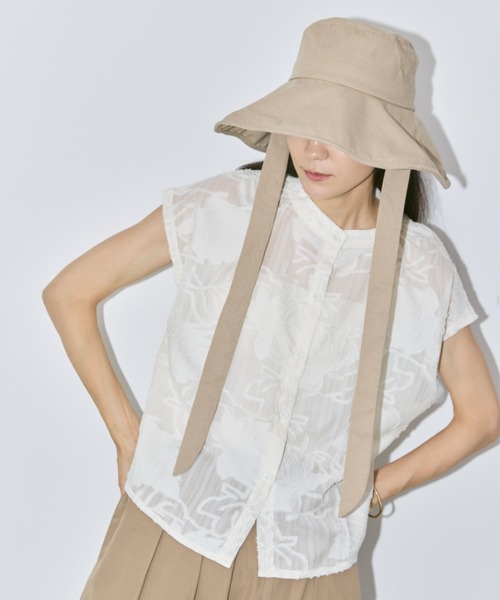 Libra Cue（リブラ キュー）の「リボンハット（ハット・レディース・ネイビー/ベージュ・FREE）」の16枚目の写真