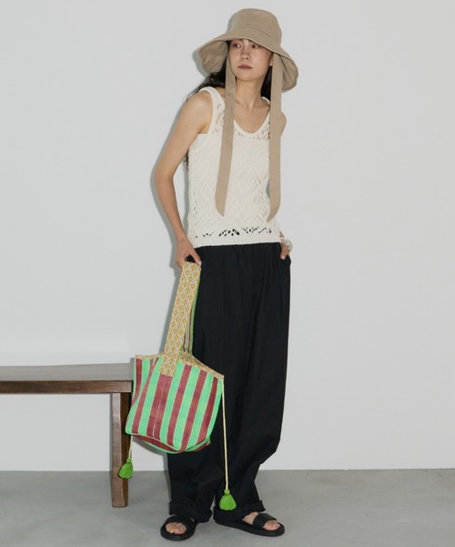 Libra Cue（リブラ キュー）の「リボンハット（ハット・レディース・ネイビー/ベージュ・FREE）」の22枚目の写真