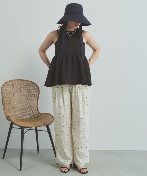 Libra Cue（リブラ キュー）の「リボンハット（ハット・レディース・ネイビー/ベージュ・FREE）」の12枚目の写真