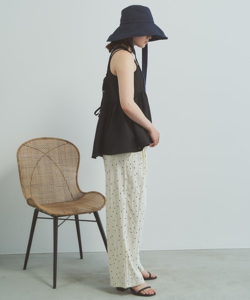 Libra Cue（リブラ キュー）の「リボンハット（ハット・レディース・ネイビー/ベージュ・FREE）」の13枚目の写真