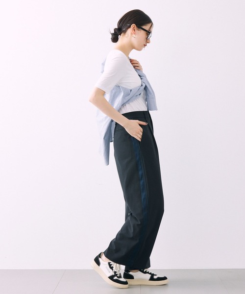 BABYLONE（バビロン）の「UネックTEE（Tシャツ/カットソー・レディース・ブラック/オフホワイト・フリー）」の7枚目の写真