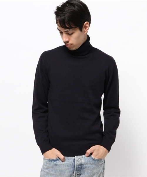 Denime（ドゥニーム）の「カシミアタートルネック（ニット/セーター・メンズ・ネイビー/ホワイト/グレー/ブラック・MEDIUM/X-LARGE/LARGE）」の4枚目の写真