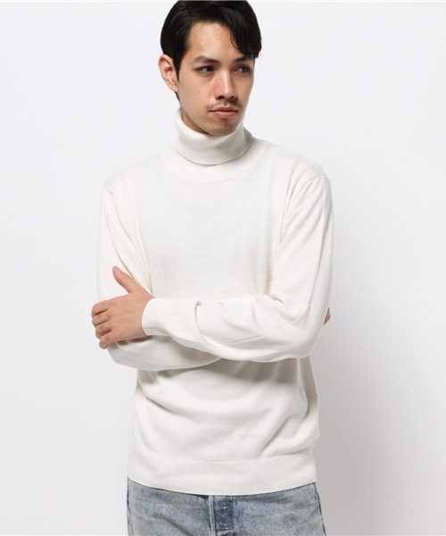 Denime（ドゥニーム）の「カシミアタートルネック（ニット/セーター・メンズ・ネイビー/ホワイト/グレー/ブラック・MEDIUM/X-LARGE/LARGE）」の2枚目の写真