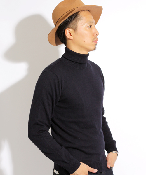 Denime（ドゥニーム）の「カシミアタートルネック（ニット/セーター・メンズ・ネイビー/ホワイト/グレー/ブラック・MEDIUM/X-LARGE/LARGE）」の6枚目の写真