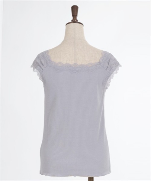 axes femme（アクシーズファム）の「吸水速乾肩レースリブタンク（タンクトップ・レディース・キナリ/ミント/ネイビー/ラベンダー・FREE）」の22枚目の写真