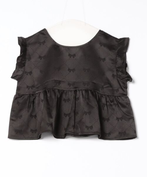 flower（フラワー）の「グロスリボントップ（Tシャツ/カットソー・レディース・アイボリー/ブラック・FREE）」の9枚目の写真