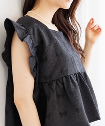 flower（フラワー）の「グロスリボントップ（Tシャツ/カットソー）」