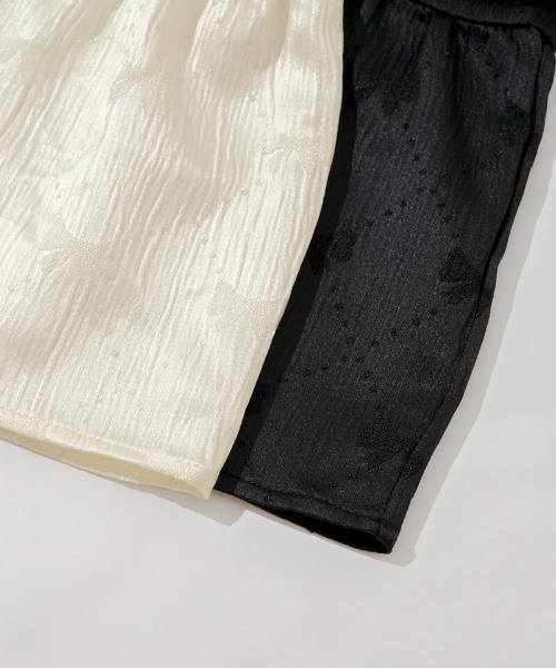 flower（フラワー）の「グロスリボントップ（Tシャツ/カットソー・レディース・アイボリー/ブラック・FREE）」の17枚目の写真