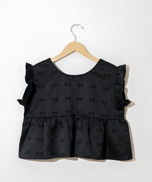 flower（フラワー）の「グロスリボントップ（Tシャツ/カットソー・レディース・アイボリー/ブラック・FREE）」の18枚目の写真