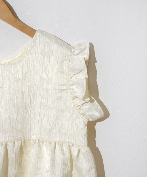 flower（フラワー）の「グロスリボントップ（Tシャツ/カットソー・レディース・アイボリー/ブラック・FREE）」の12枚目の写真