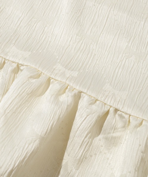 flower（フラワー）の「グロスリボントップ（Tシャツ/カットソー・レディース・アイボリー/ブラック・FREE）」の13枚目の写真