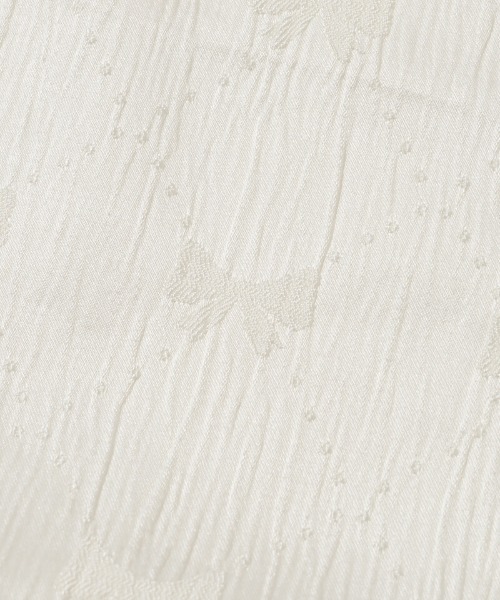 flower（フラワー）の「グロスリボントップ（Tシャツ/カットソー・レディース・アイボリー/ブラック・FREE）」の8枚目の写真