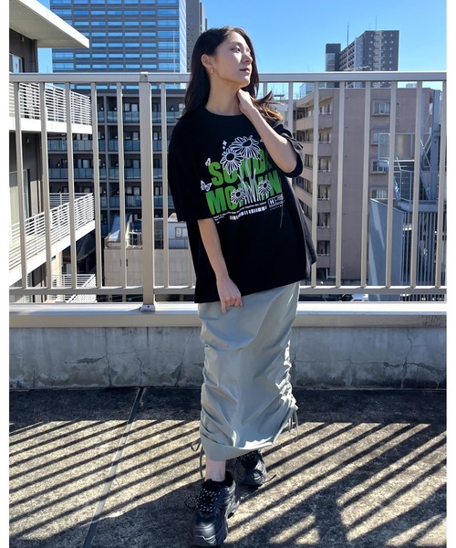 RGY(アールジーワイ)の「【RGY】SUNDAY MORNING ビッグシルエットTシャツ (CP)(Tシャツ/カットソー・レディース・ネイビー/ブラック/ホワイト・M/L)」の7枚目の写真