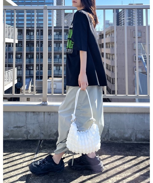 RGY(アールジーワイ)の「【RGY】SUNDAY MORNING ビッグシルエットTシャツ (CP)(Tシャツ/カットソー・レディース・ネイビー/ブラック/ホワイト・M/L)」の8枚目の写真